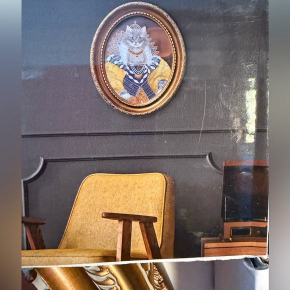 Carol Lew Art NWT Whimsical Aristocratic Cat Portrait Ornate Framed Art Print - Picture 8 of 10